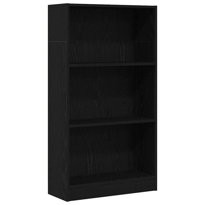 bogreol 60x24x109 cm konstrueret træ sort egetræsfarve