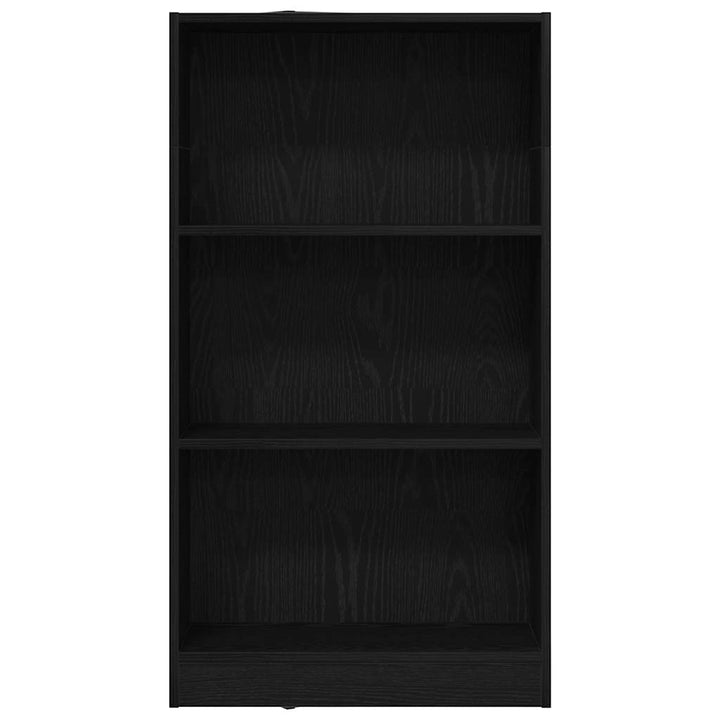 bogreol 60x24x109 cm konstrueret træ sort egetræsfarve