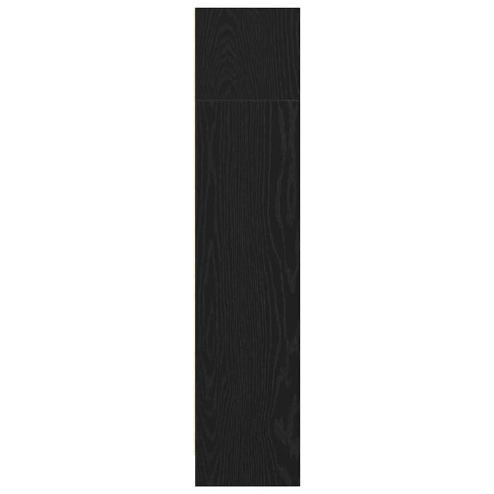 bogreol 60x24x109 cm konstrueret træ sort egetræsfarve