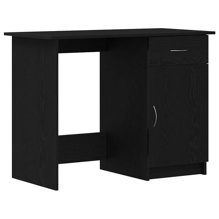 Bord med skuffe Sort eg 100 x 50 x 76 cm Konstrueret træ