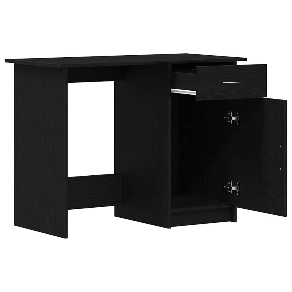 Bord med skuffe Sort eg 100 x 50 x 76 cm Konstrueret træ