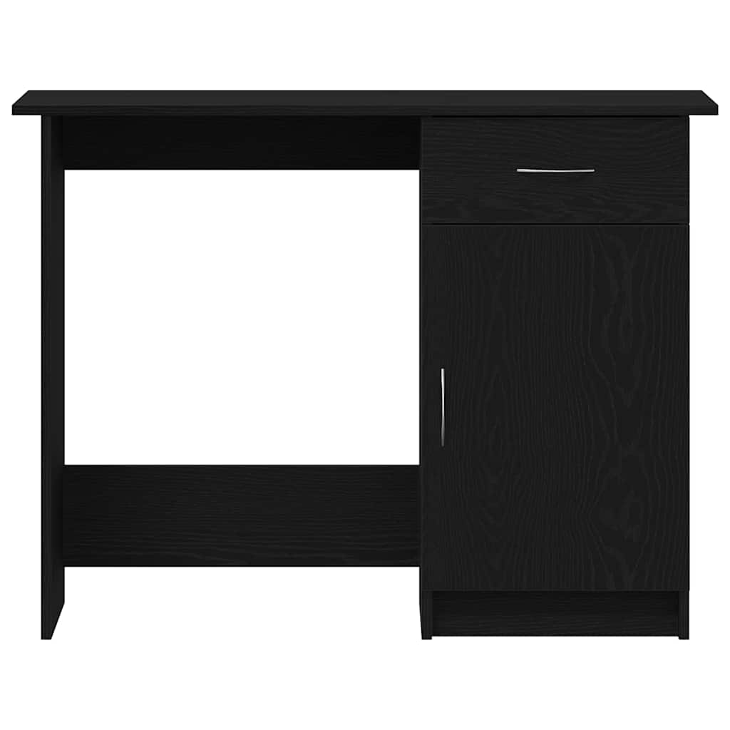 Bord med skuffe Sort eg 100 x 50 x 76 cm Konstrueret træ