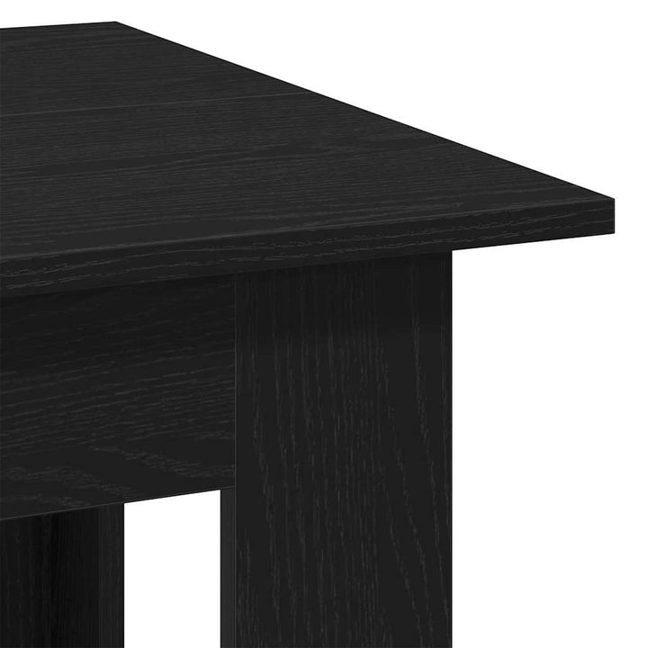 Sofabord Sort eg 100 x 60 x 42 cm Konstrueret træ