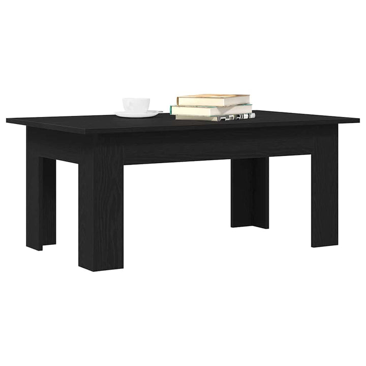 Sofabord Sort eg 100 x 60 x 42 cm Konstrueret træ