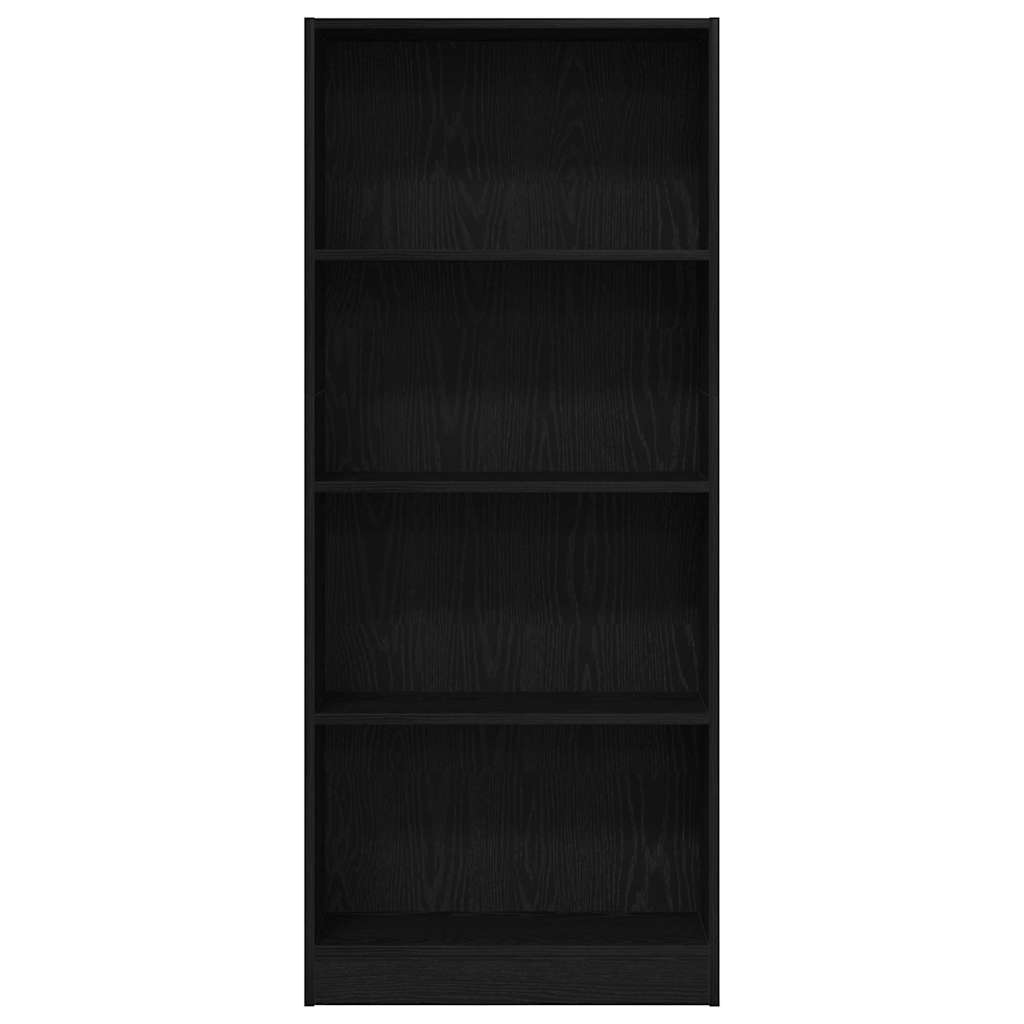 Bogreol Sort eg 60 x 24 x 143 cm Konstrueret træ