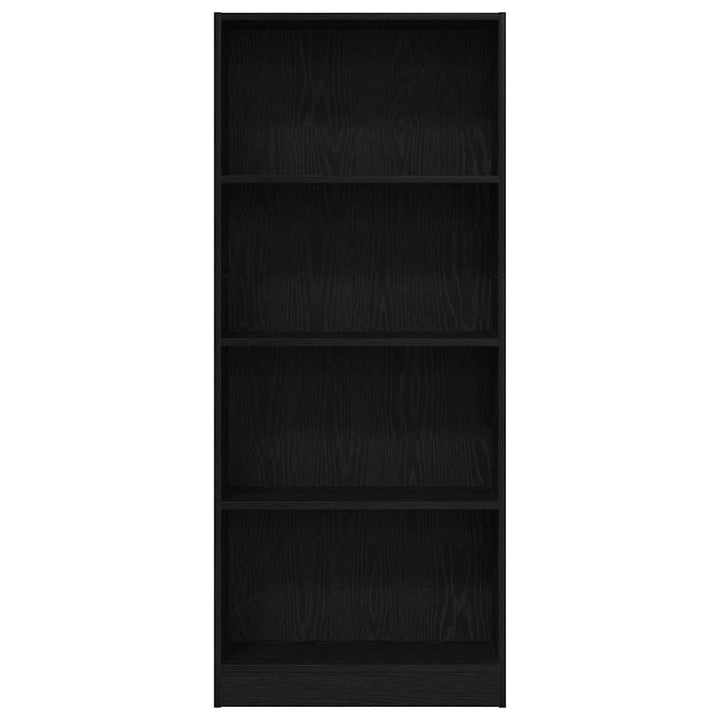 Bogreol Sort eg 60 x 24 x 143 cm Konstrueret træ