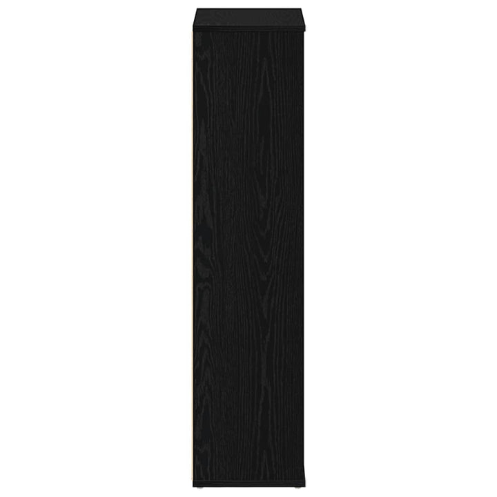 bogreol 50x25x104 cm konstrueret træ sort-eg