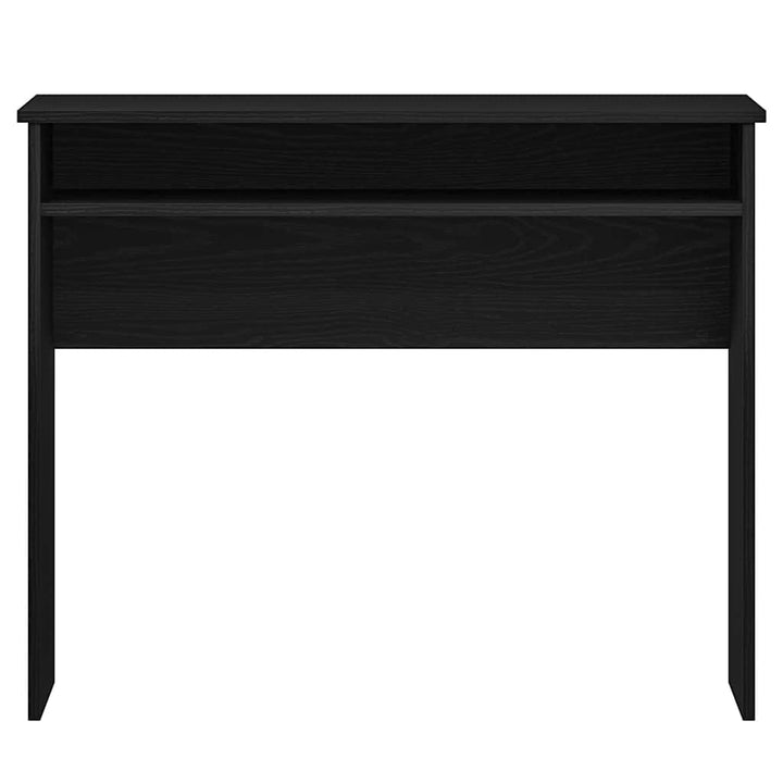 skrivebord 90x50x74 cm konstrueret træ sort egetræsfarve