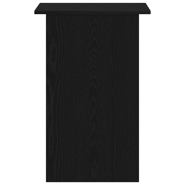 skrivebord 90x50x74 cm konstrueret træ sort egetræsfarve