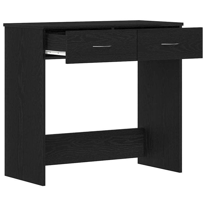 Bord med skuffe Sort eg 80 x 40 x 75 cm Konstrueret træ