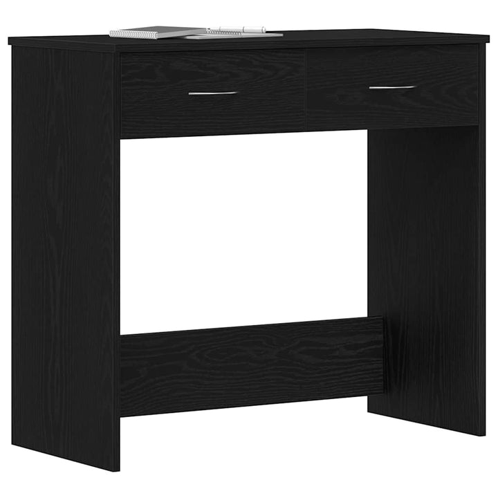 Bord med skuffe Sort eg 80 x 40 x 75 cm Konstrueret træ