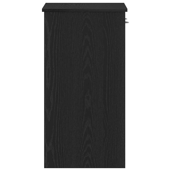Bord med skuffe Sort eg 80 x 40 x 75 cm Konstrueret træ