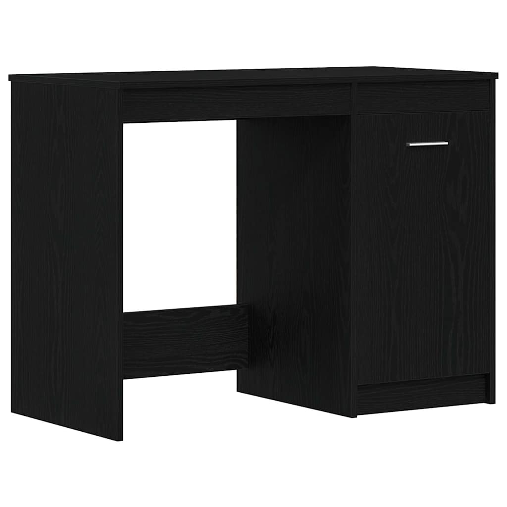 Bord med opbevaring Sort eg 100 x 50 x 76 cm Konstrueret træ