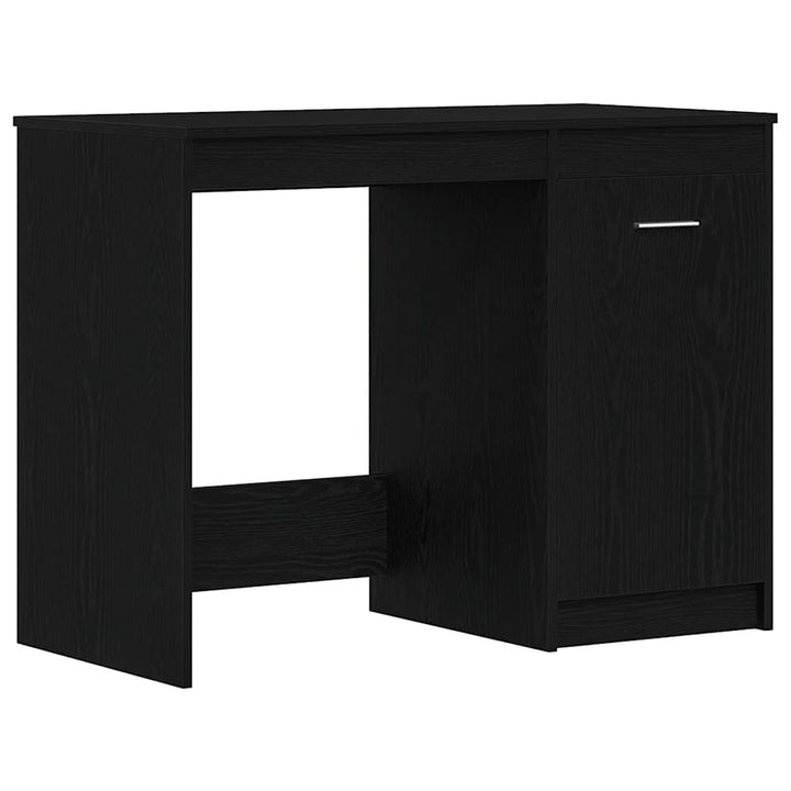 Bord med opbevaring Sort eg 100 x 50 x 76 cm Konstrueret træ