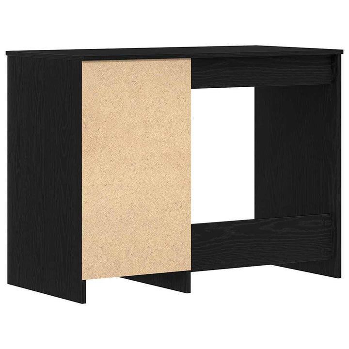 Bord med opbevaring Sort eg 100 x 50 x 76 cm Konstrueret træ