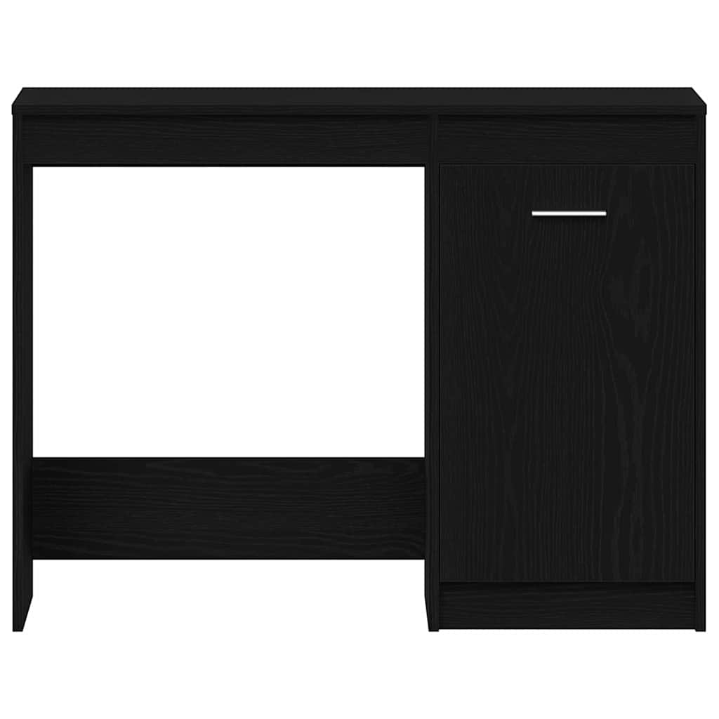 Bord med opbevaring Sort eg 100 x 50 x 76 cm Konstrueret træ