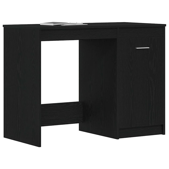 Bord med opbevaring Sort eg 100 x 50 x 76 cm Konstrueret træ