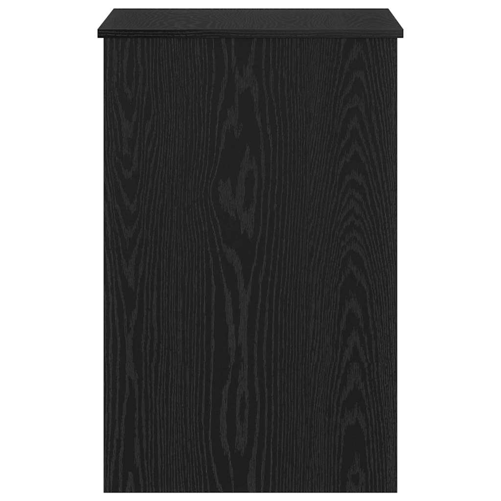 Bord med opbevaring Sort eg 100 x 50 x 76 cm Konstrueret træ