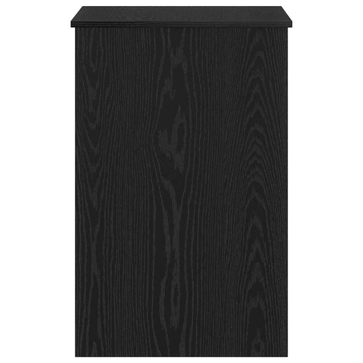 Bord med opbevaring Sort eg 100 x 50 x 76 cm Konstrueret træ