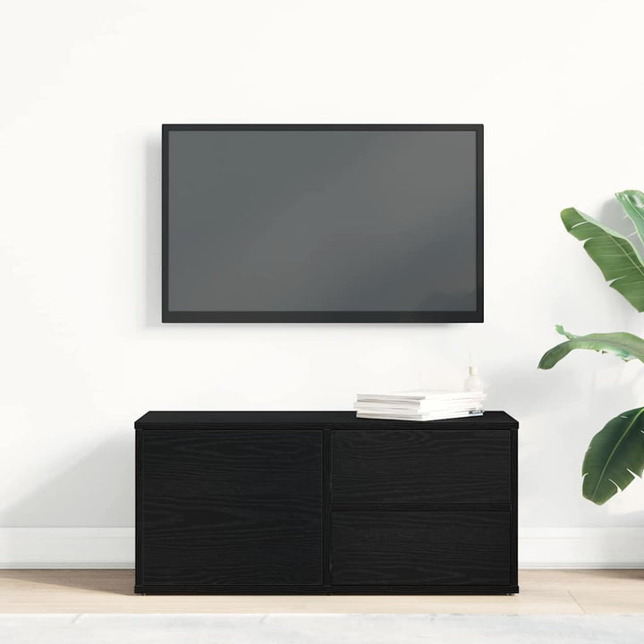 TV-skab 80 x 34 x 36 cm Sort eg Konstrueret træ