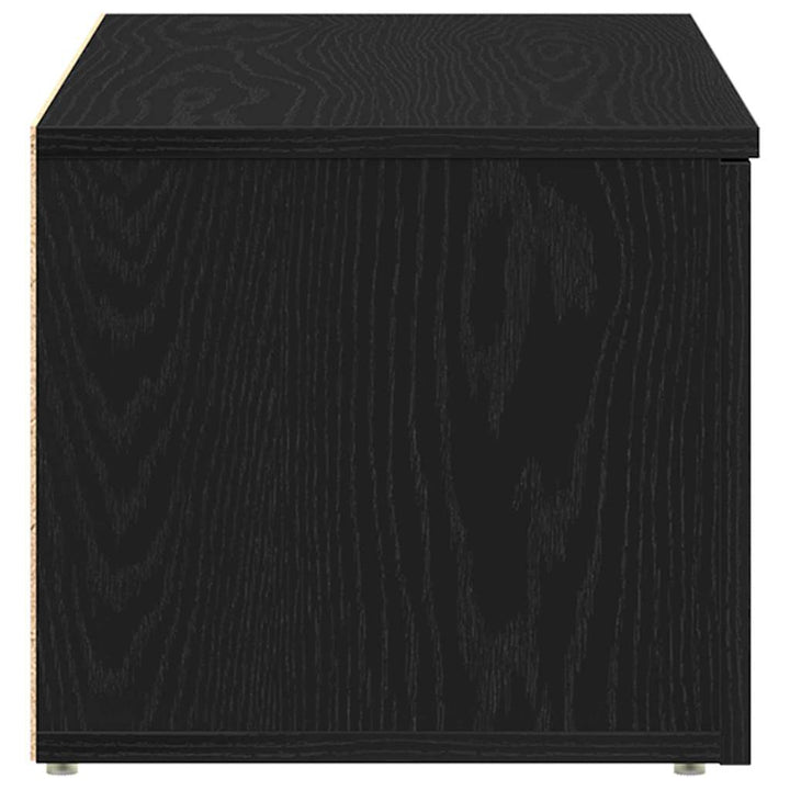 TV-skab 80x34x30 cm Sort eg Konstrueret træ