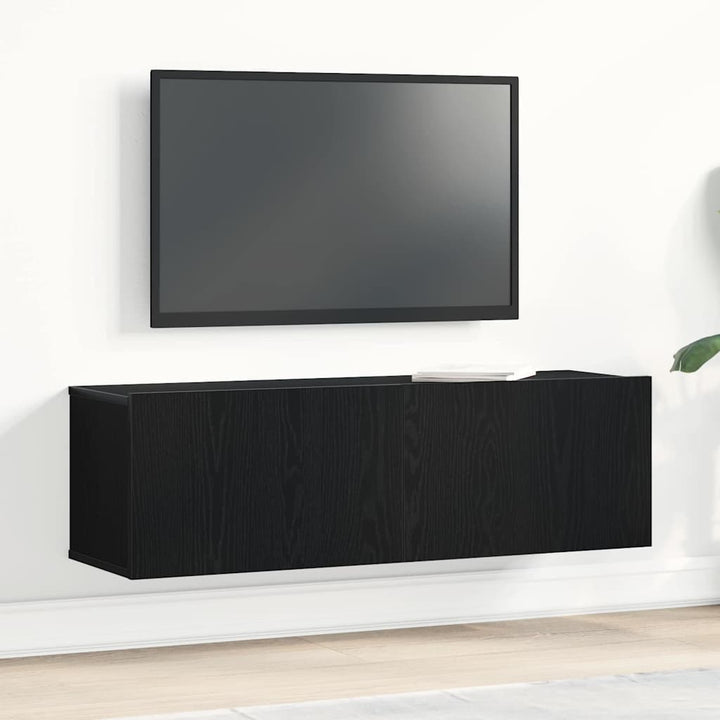 TV-skab 100 x 30 x 30 cm Sort eg Konstrueret træ