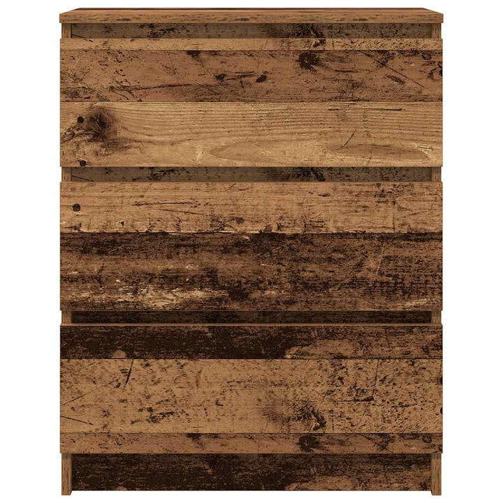 skænk 60x35x76 cm konstrueret træ antikt træ