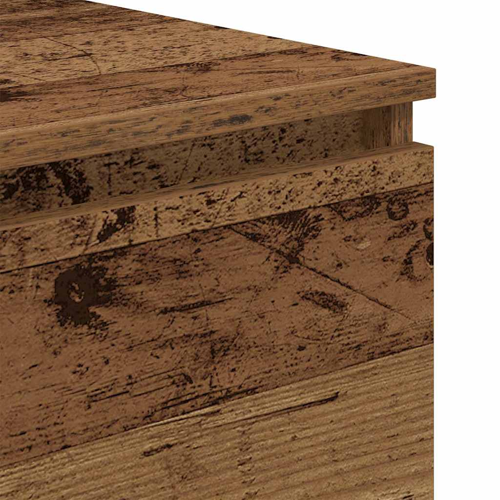 skænk 60x35x76 cm konstrueret træ antikt træ