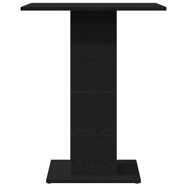 bistrobord sort egetræ 60x60x75 cm konstrueret træ