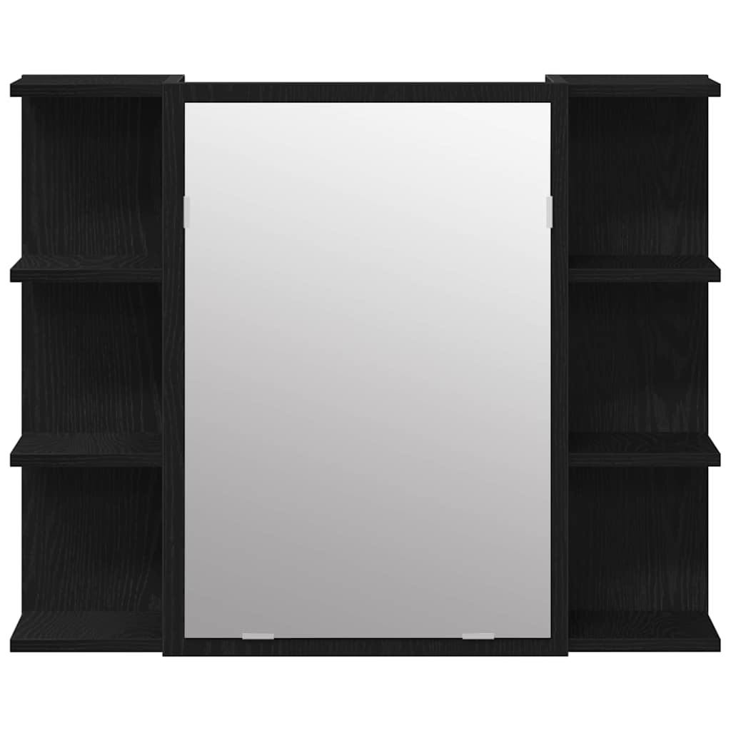 Spejlskab Sort eg 80 x 20,5 x 64 cm Konstrueret træ