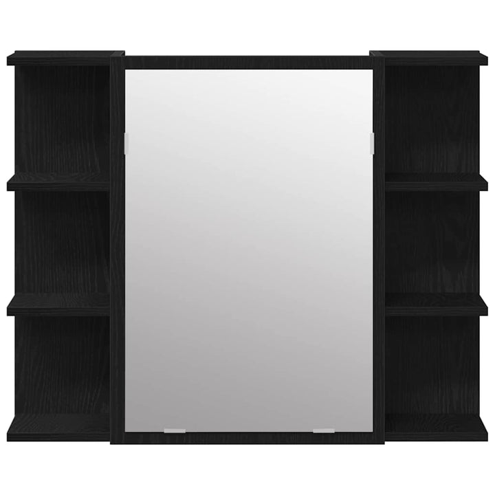 Spejlskab Sort eg 80 x 20,5 x 64 cm Konstrueret træ