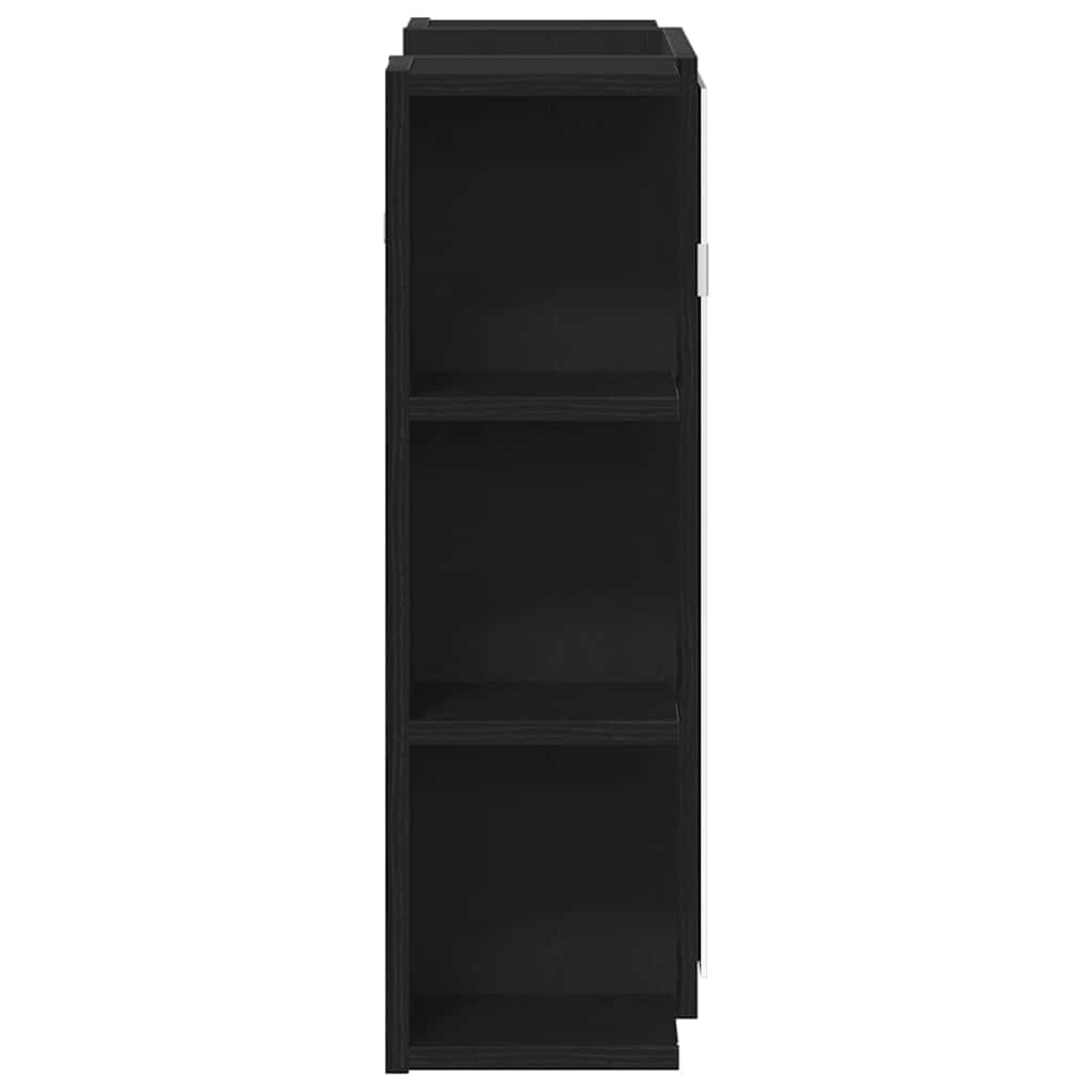 Spejlskab Sort eg 80 x 20,5 x 64 cm Konstrueret træ