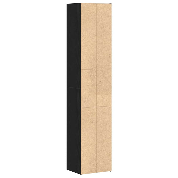 Bogskab Sort eg 36 x 30 x 171 cm Konstrueret træ