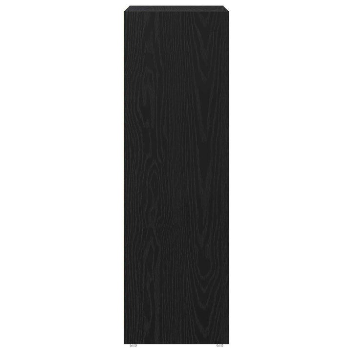 Badeværelsesskab Sort eg 30 x 30 x 95 cm Konstrueret træ