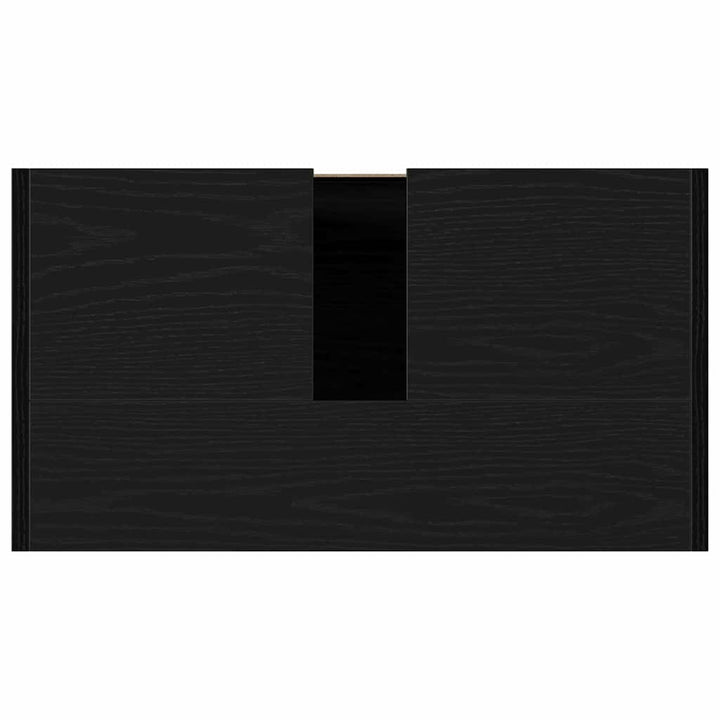 Badeværelsesskab Sort eg 60 x 33 x 60 cm Konstrueret træ
