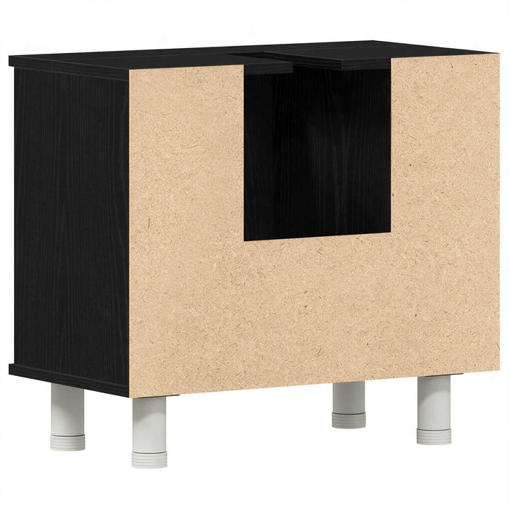 Badeværelsesskab Sort eg 60 x 32 x 54 cm Konstrueret træ