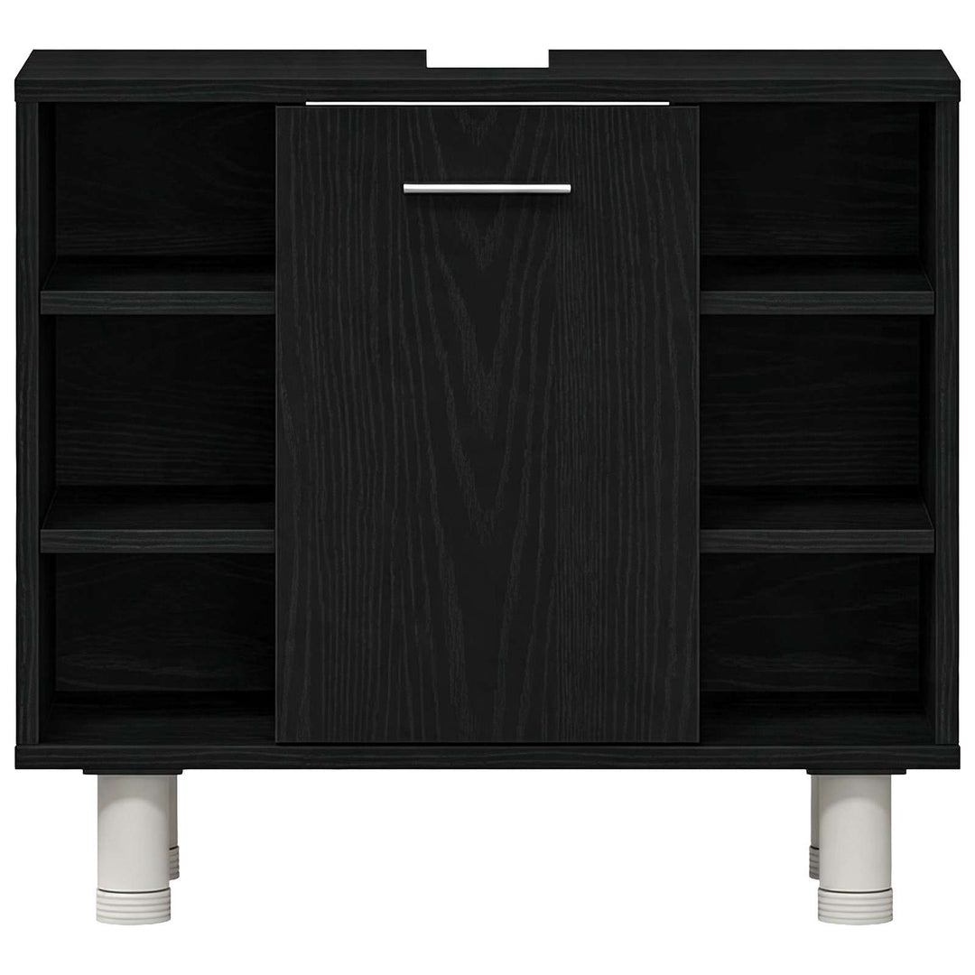 Badeværelsesskab Sort eg 60 x 32 x 54 cm Konstrueret træ