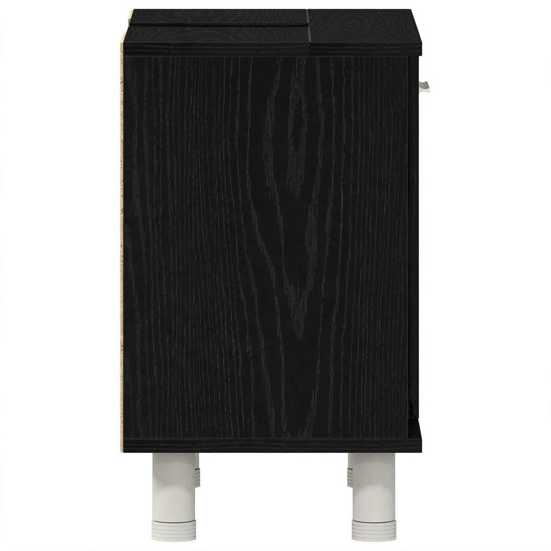 Badeværelsesskab Sort eg 60 x 32 x 54 cm Konstrueret træ