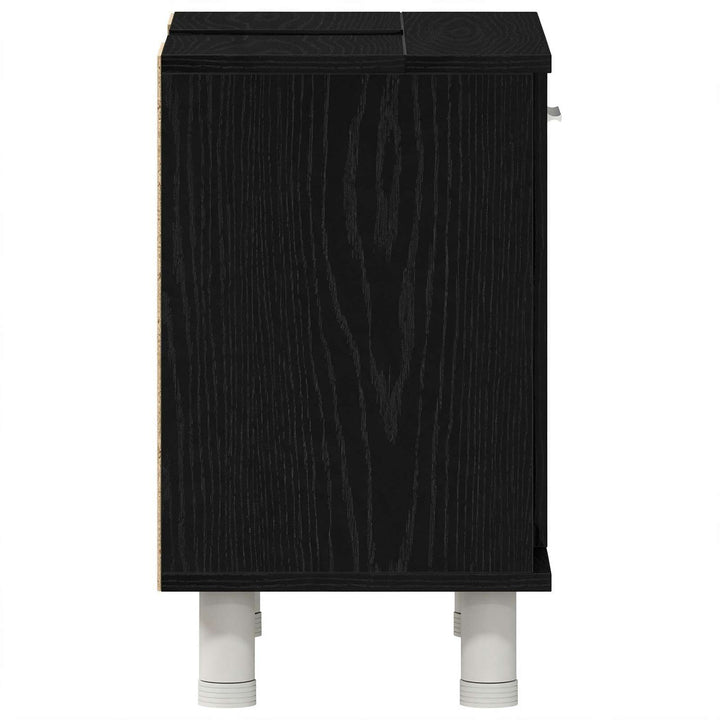 Badeværelsesskab Sort eg 60 x 32 x 54 cm Konstrueret træ