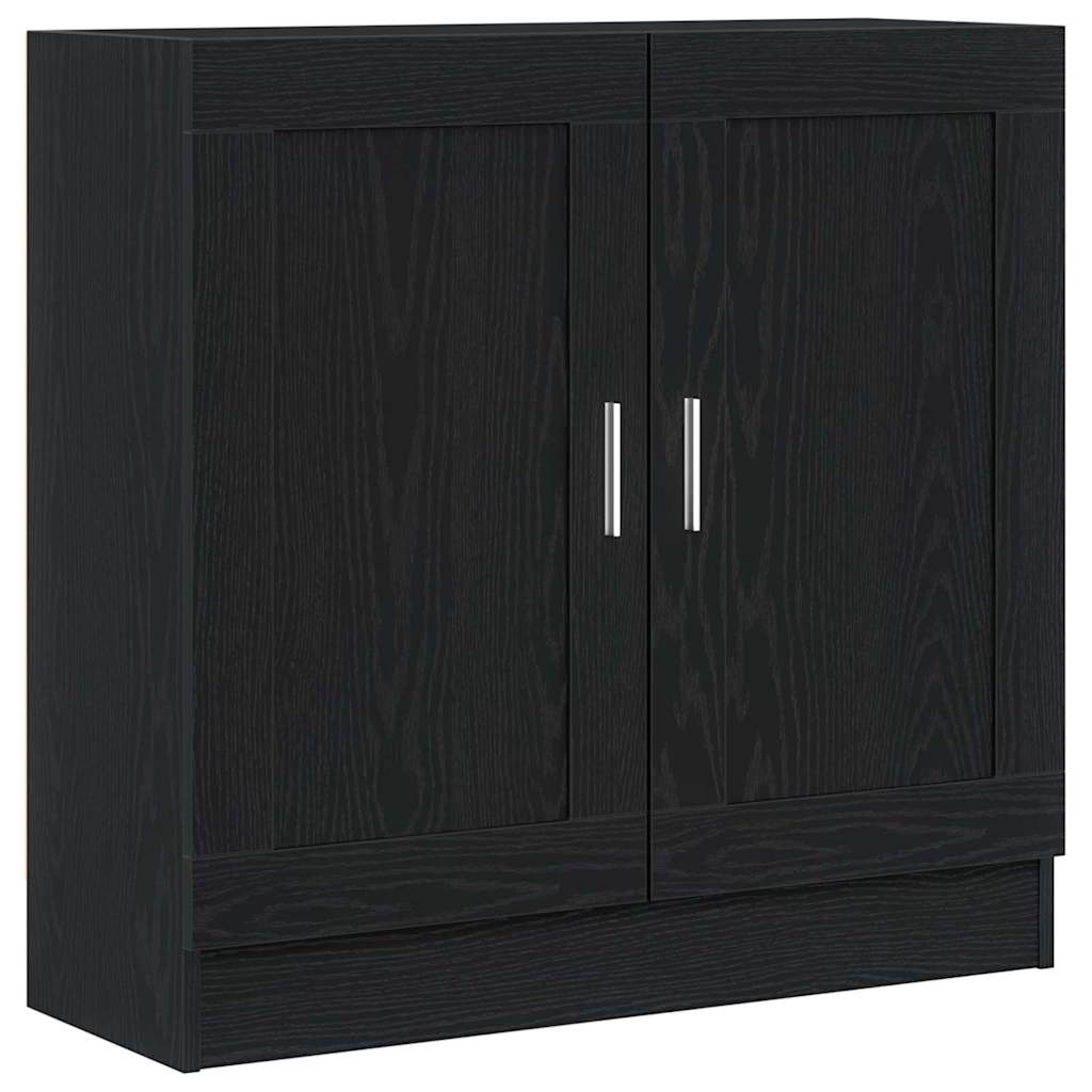 Bogskab Sort eg 82,5 x 30,5 x 80 cm Konstrueret træ