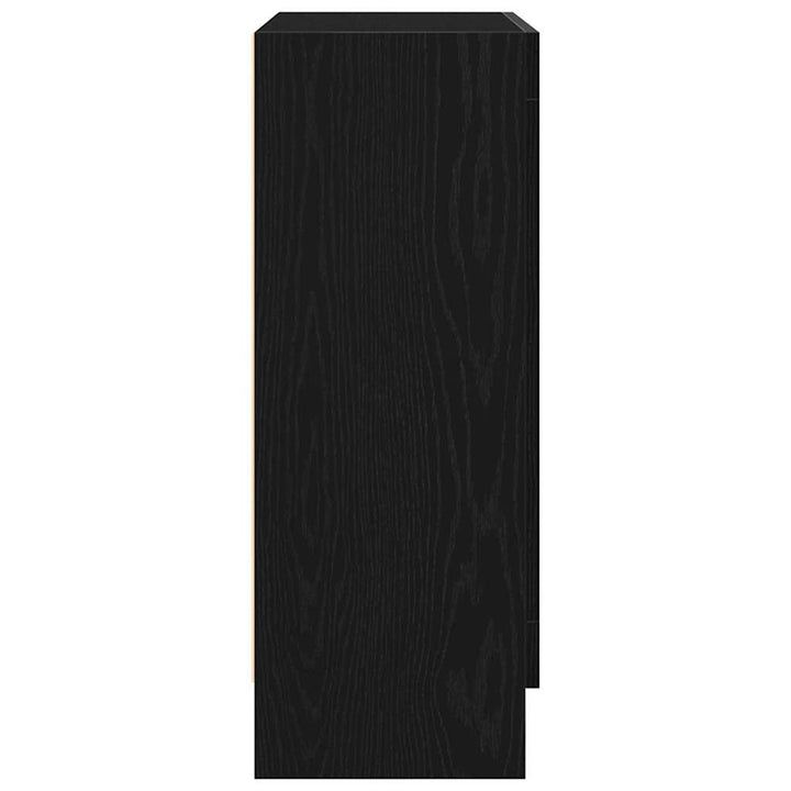Bogskab Sort eg 82,5 x 30,5 x 80 cm Konstrueret træ