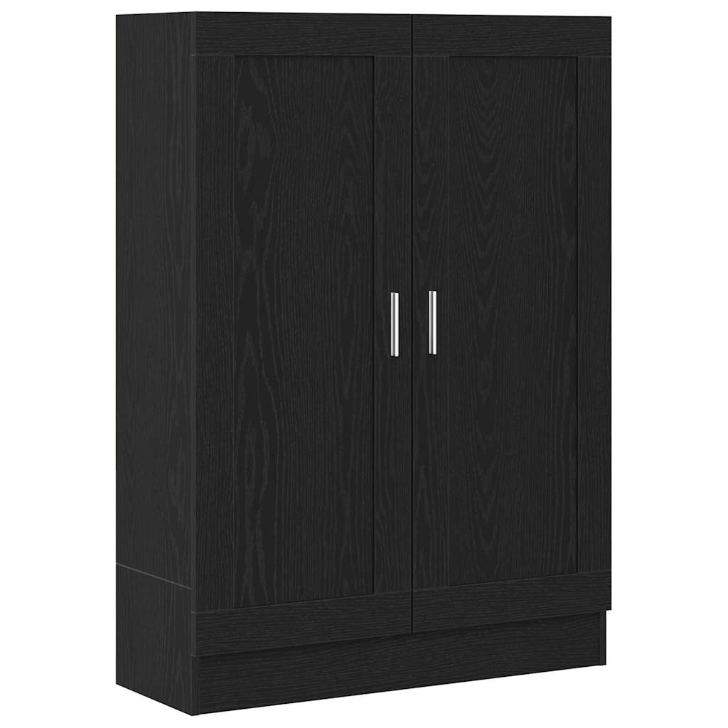 Bogskab Sort eg 82,5 x 30,5 x 115 cm Konstrueret træ