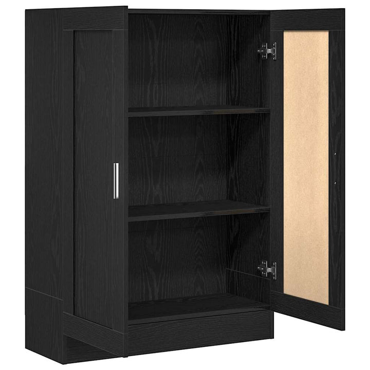 Bogskab Sort eg 82,5 x 30,5 x 115 cm Konstrueret træ