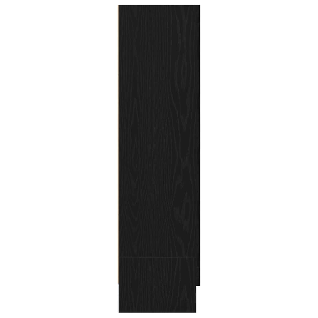 Bogskab Sort eg 82,5 x 30,5 x 115 cm Konstrueret træ