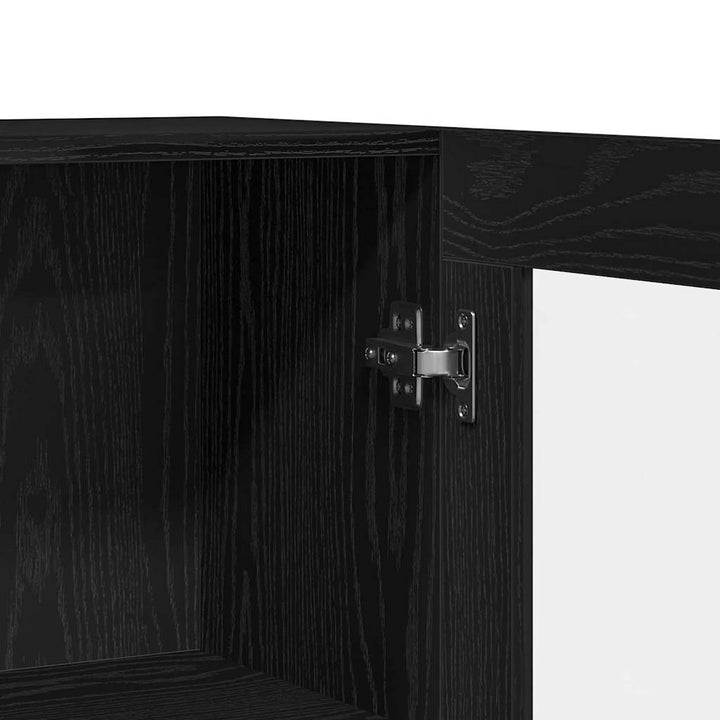 Bogskab Sort eg 82,5 x 30,5 x 80 cm Konstrueret træ