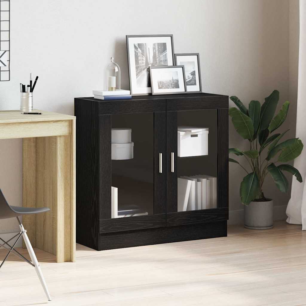 Bogskab Sort eg 82,5 x 30,5 x 80 cm Konstrueret træ