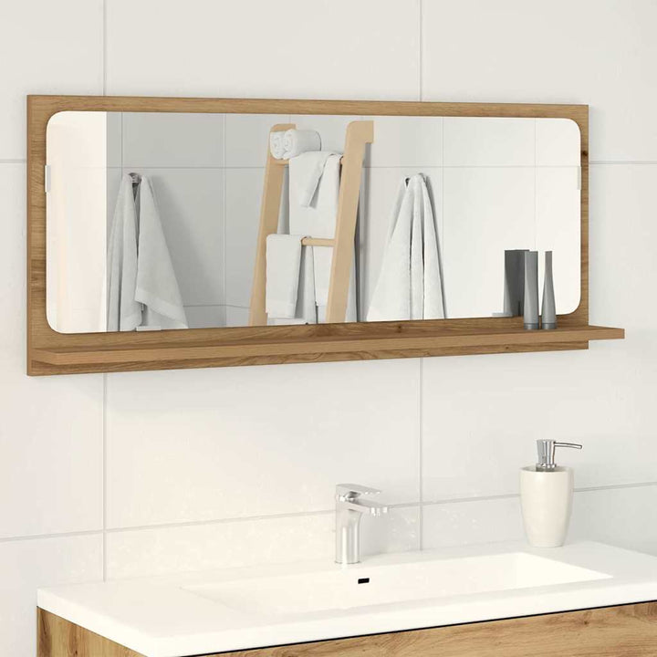 Spejlhylde artisan eg 90 x 10,5 x 37 cm Konstrueret træ
