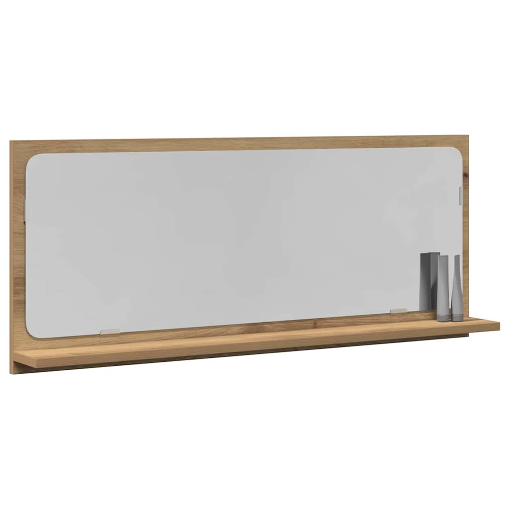 Spejlhylde artisan eg 90 x 10,5 x 37 cm Konstrueret træ