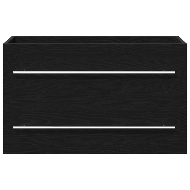 underskab til håndvask 80x38,5x48 cm konstrueret træ sort-eg