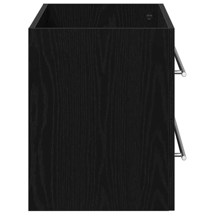 underskab til håndvask 80x38,5x48 cm konstrueret træ sort-eg